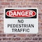 Signmission No Pedestrian Traffic Danger Sign, Plastic, 10in W x 7in L, 2PK OS-2PACK-DS-P-710-L-19443 - alternate 8